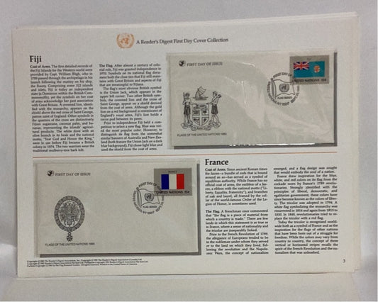 UN Flags of Member Nations FDC'S