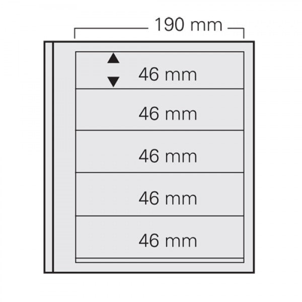 Safe Stamp Album Pages – Dual Blank Page 5 Strips Per 5