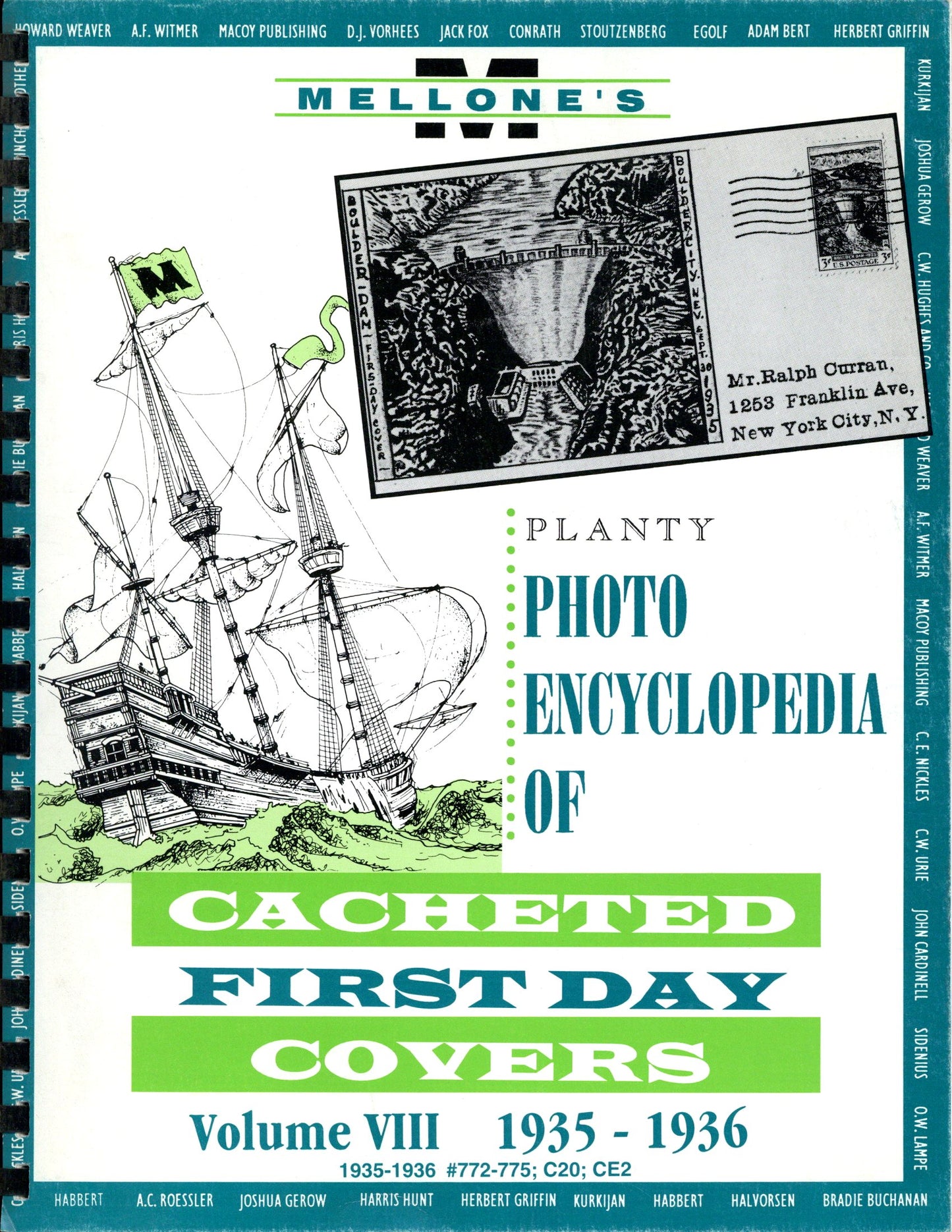 Planty Photo Encyclopedia Of Cacheted Fdc Vol 8 1935-1936
