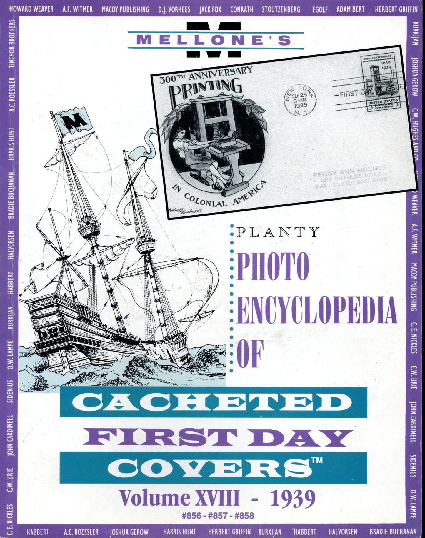 Planty Photo Encyclopedia Of Cacheted Fdc Vol 18 1939