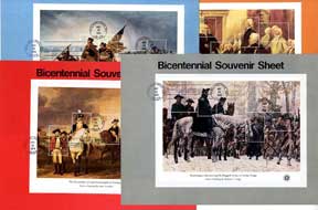 Bicentennial Souvenir Sheet #1686 - #1689