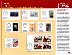 50 Years US Commemorative Stamps 1984