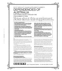 Scott Australia Dependencies 1992 #5