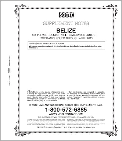 Scott Belize 2016 Supp #10