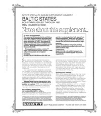 Scott Baltic States 1992 #1