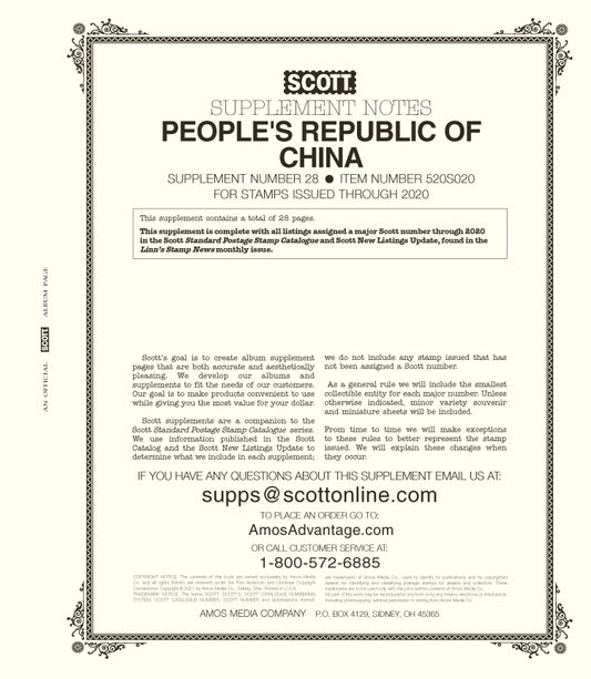 Scott People's Republic Of China 2020 #28