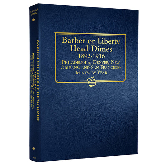 Whitman Barber Dimes 1892-1916 Album