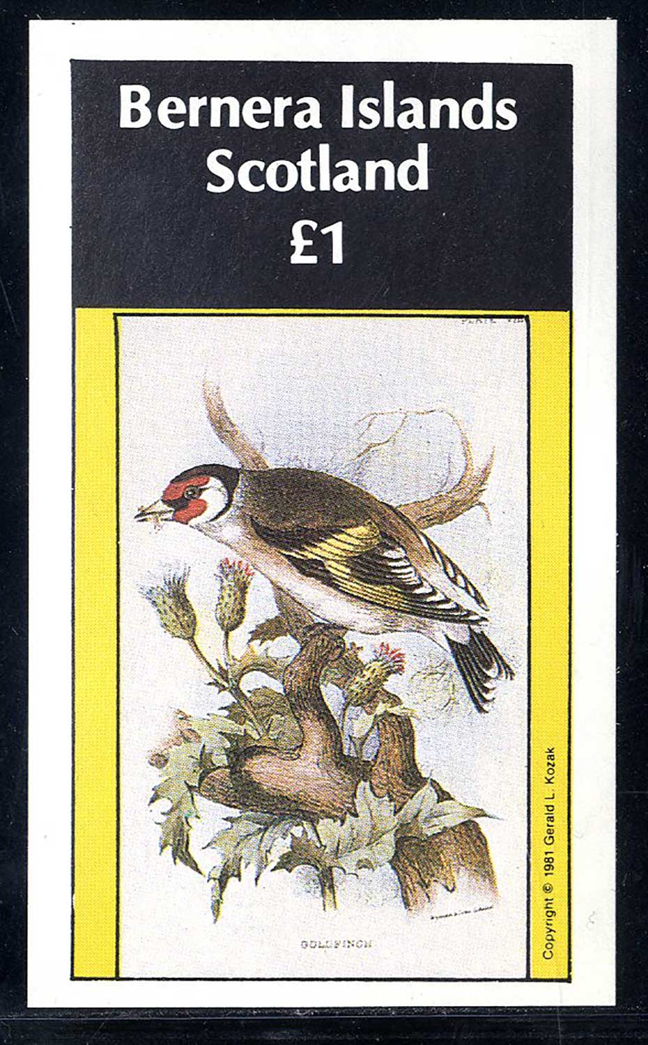 Bernera English Bird Prints £1