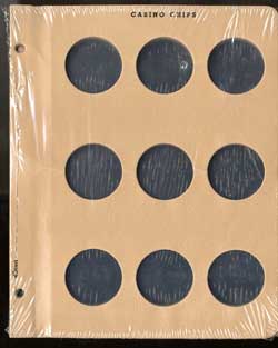 Dansco Casino Chips 9 Pages 12 2X2 Pockets