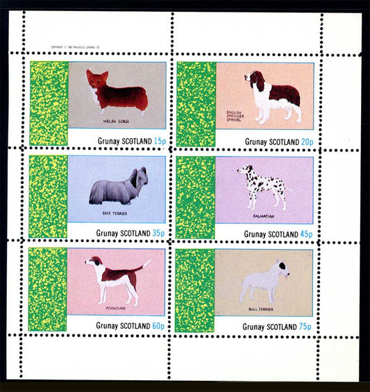 Grunay Dogs Souvenir Sheet