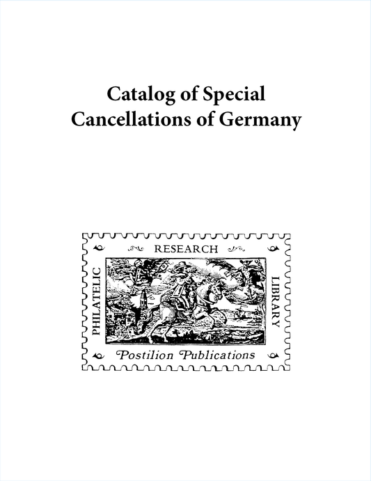Postilion Special Cancels-Germany
