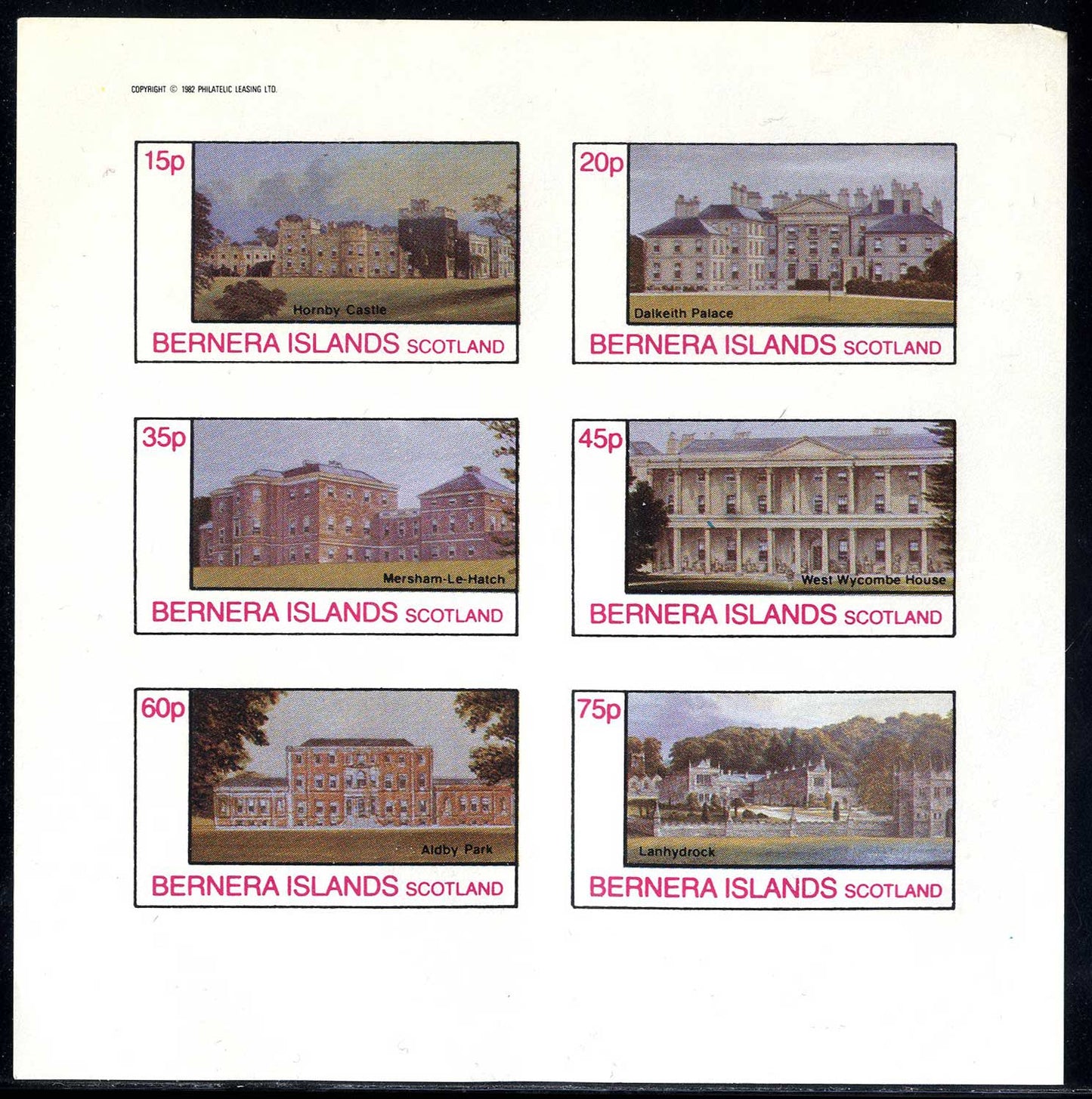 Bernera Important Houses, Britain, Ireland Imperf