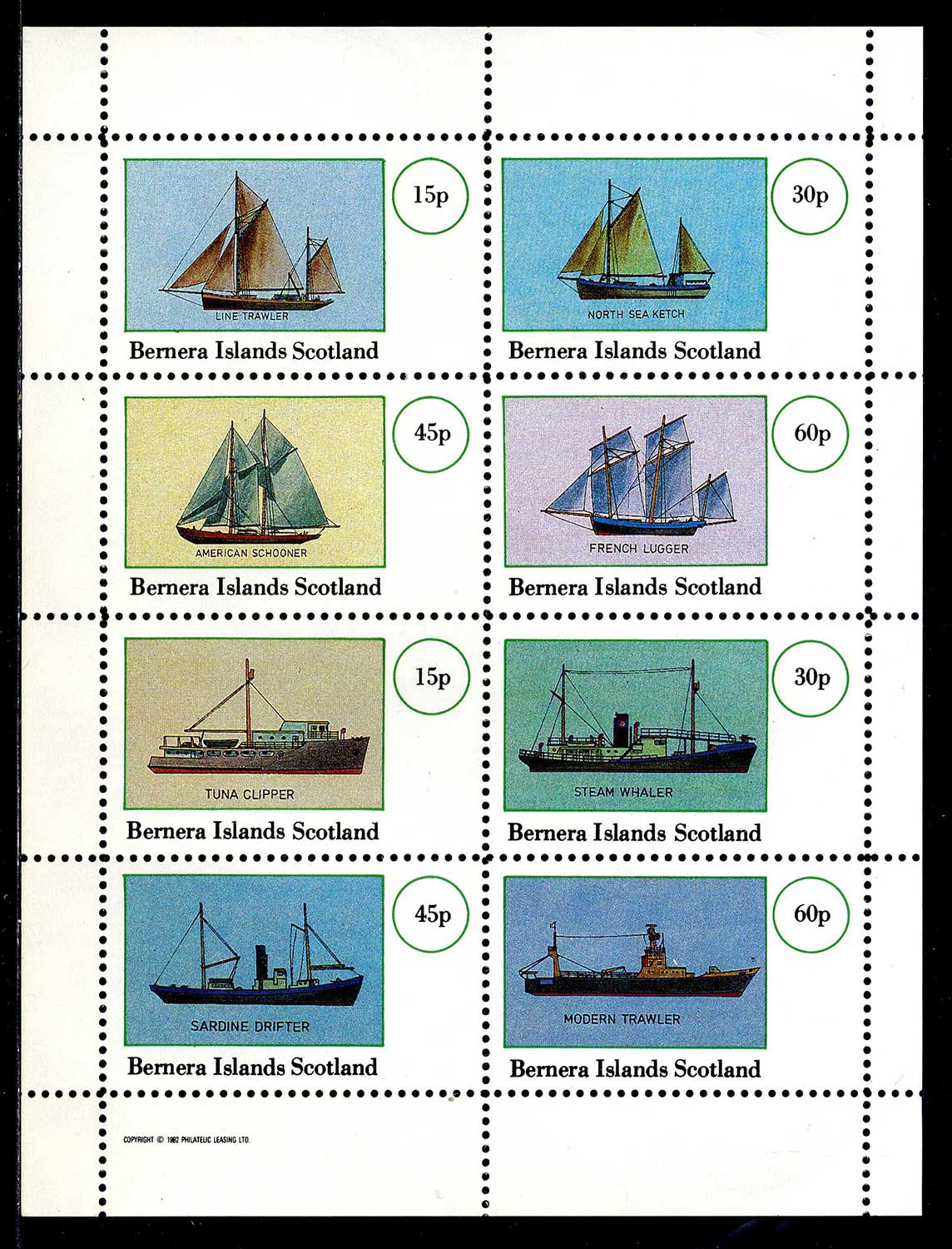 Bernera Fishing Ships, Old And New