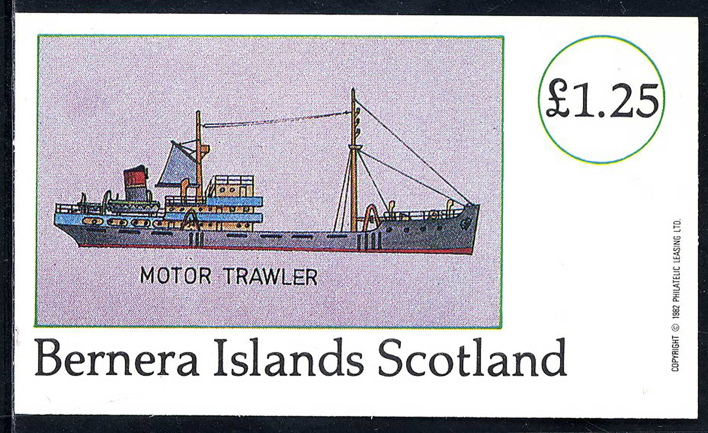 Bernera Fishing Ships, Old And New £1