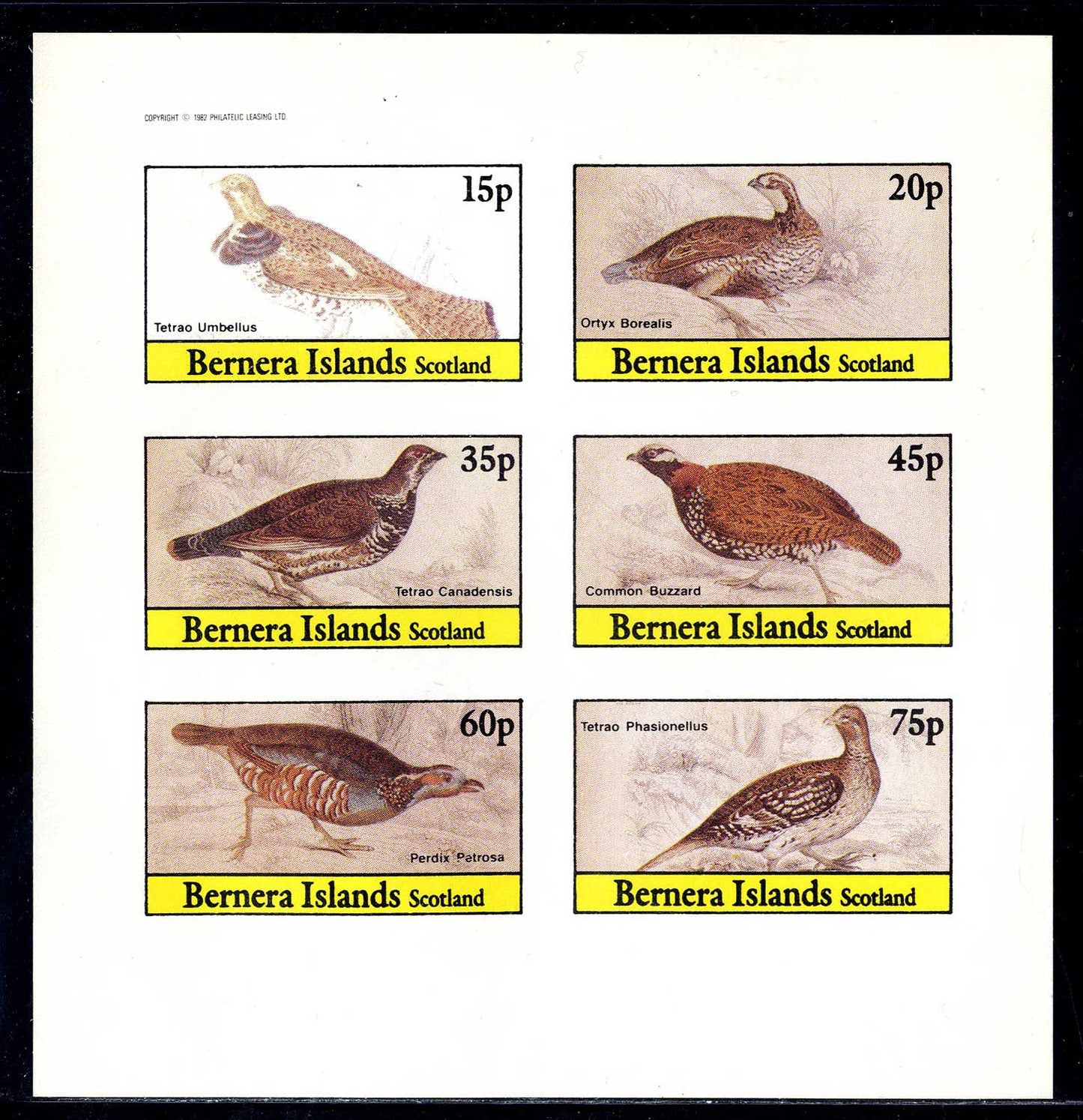 Bernera Proud Game Birds Imperf