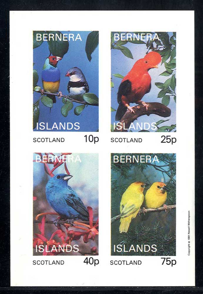 Bernera Exotic Birds Imperf
