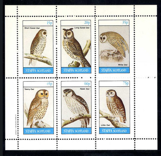 Staffa Birds And Owls Of Britain