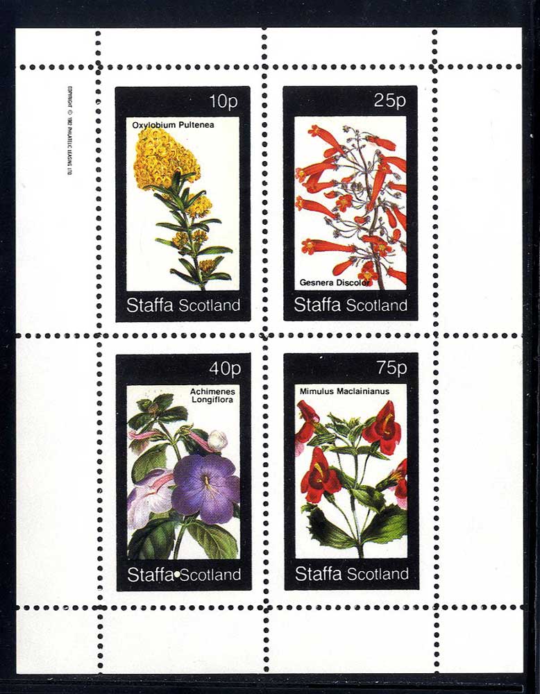 Staffa Colorful Gardens Subway Stamp Shop Inc