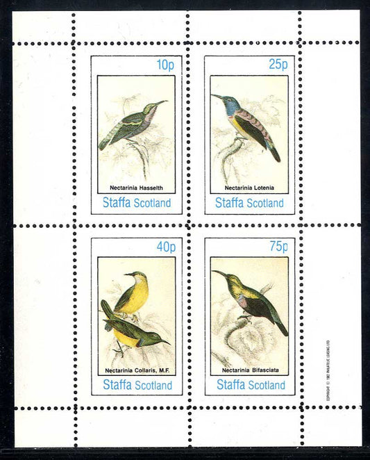 Staffa Colorful Perched Birds