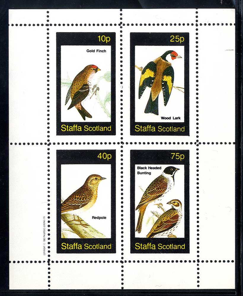 Staffa Colorful Birds Subway Stamp Shop Inc