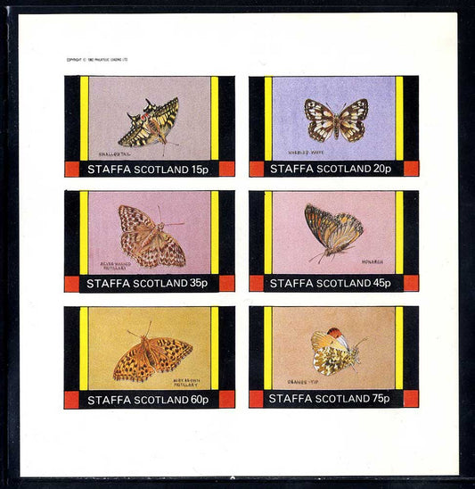 Staffa Interesting Butterflies Imperf