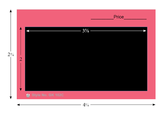 G&K 100 #102BK Color Cards