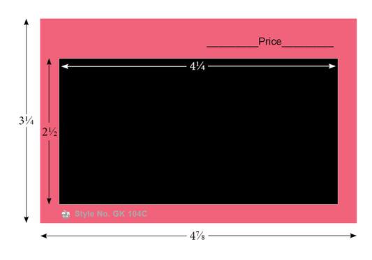 G&K 1000 #104BK Color Cards