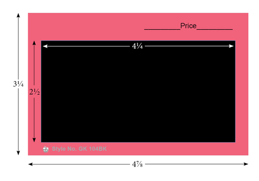 G&K 100 #104BK Color Cards