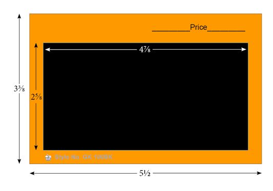 G&K 100 #106BK Color Cards