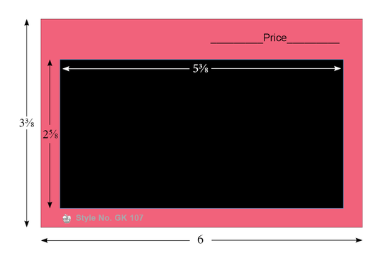 G&K 100 #107BK Color Cards