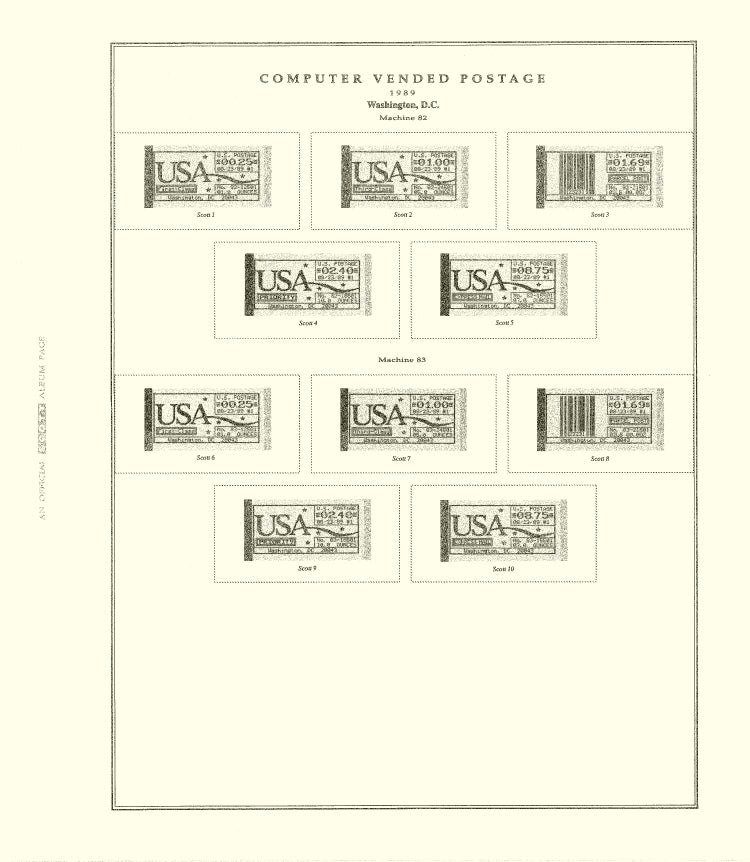 Scott US Computer Vended 1989-2012 #1 – Subway Stamp Shop Inc