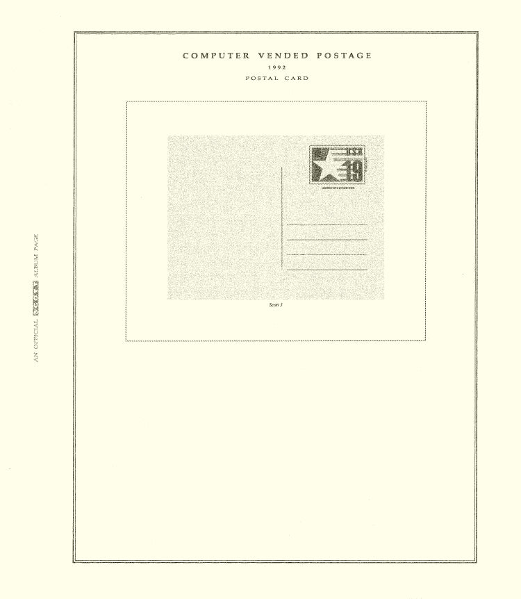 Scott US Computer Vended 19892012 1 Subway Stamp Shop Inc