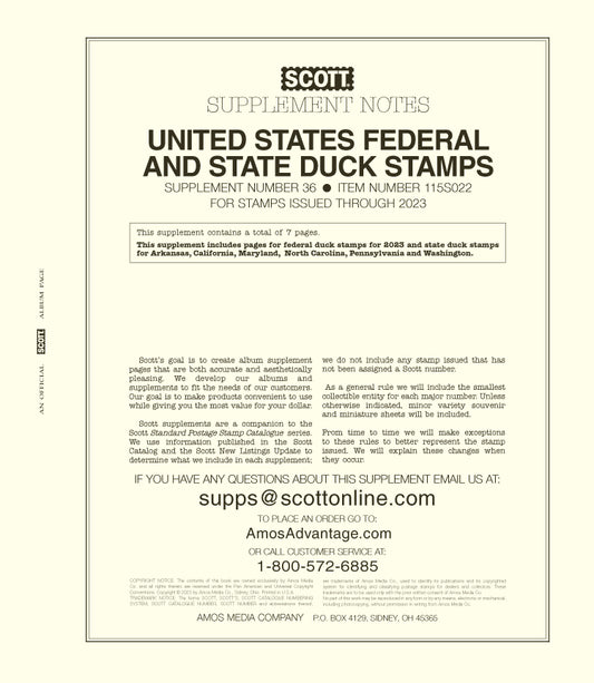 Scott US Hunting Permits (Duck) 2022 #36