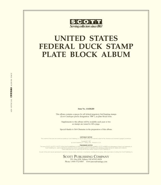 Scott US Hunting Permits (Duck) Blocks 2003-2012