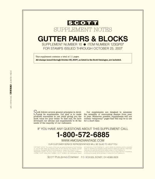 Scott US Gutter Pairs & Blocks 2007 #10