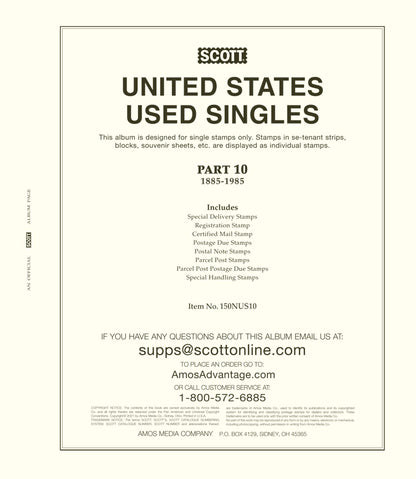 Scott US National Used Singles Pt 10