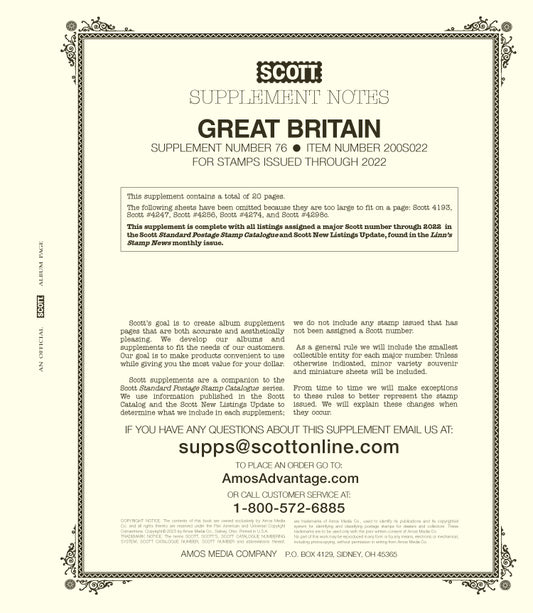 Scott Great Britain 2022  #76