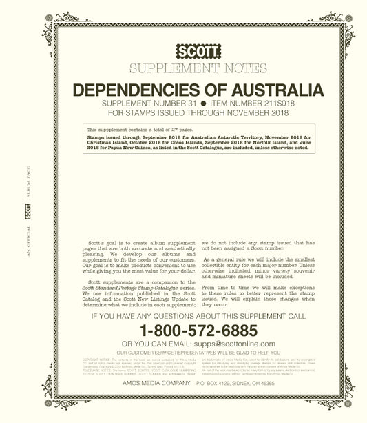 Scott Australia Dependencies 2018 #31