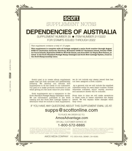 Scott Australia Dependencies 2022 #35