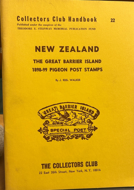 New Zealand The Great  Barrier Island 1898-1899 Pigeon Post
