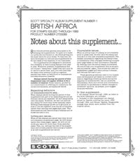 Scott British Africa 1989 Supp #1