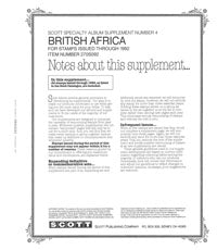 Scott British Africa 1992 Supp #4