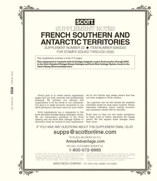 Scott French South & Antarctic Territories 2020 #22