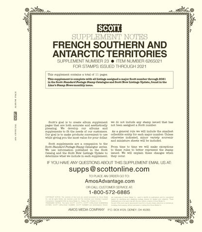 Scott French South & Antarctic Territories 2021 #23