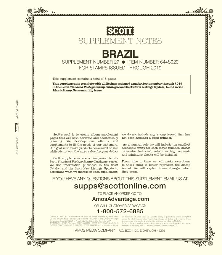 Scott Brazil 2020 Supp #27