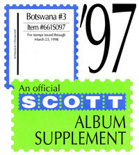 Scott Botswana 1997 Supp #3