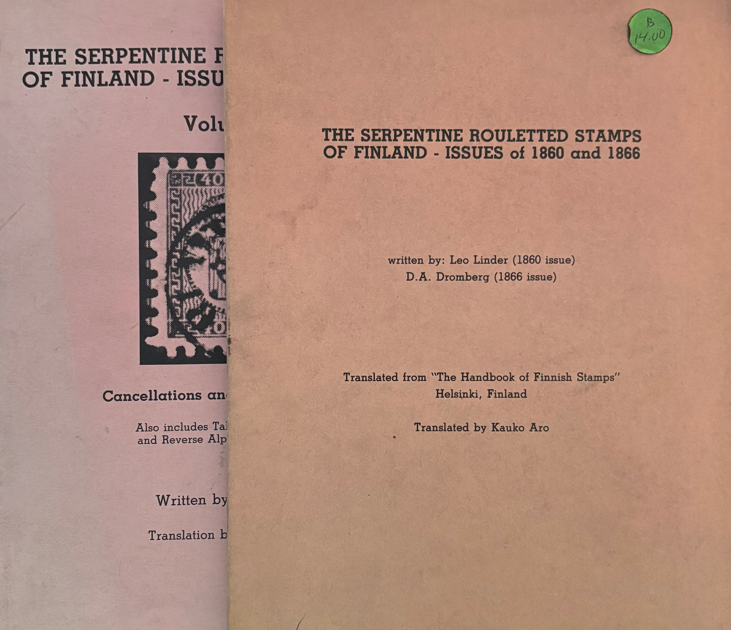 The Serpentine Rouletted Stamps of Finland Issues of 1860 and 1866