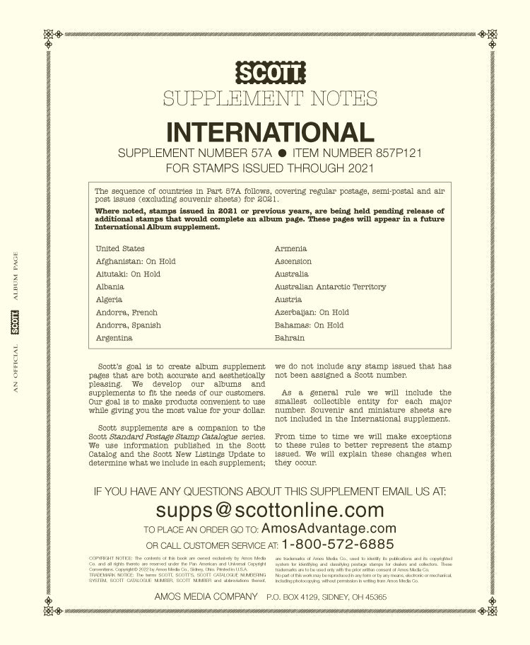 Scott International Part 57A: 2021