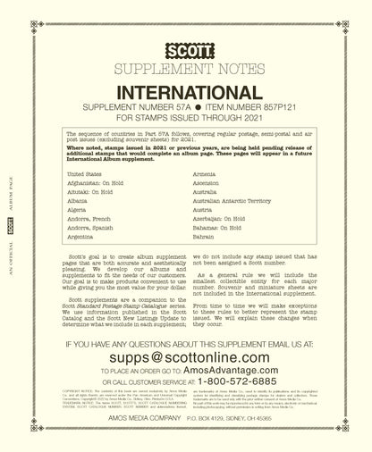 Scott International Part 57A: 2021
