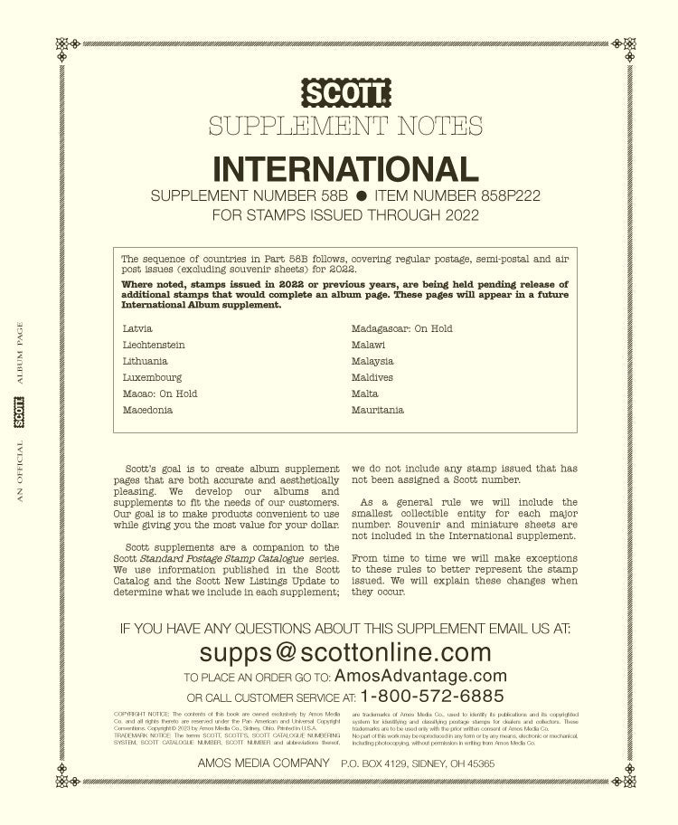Scott International Part 58B: 2022